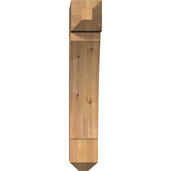 Thorton Craftsman Smooth Bracket, Western Red Cedar, 5 1/2W X 20D X 32H